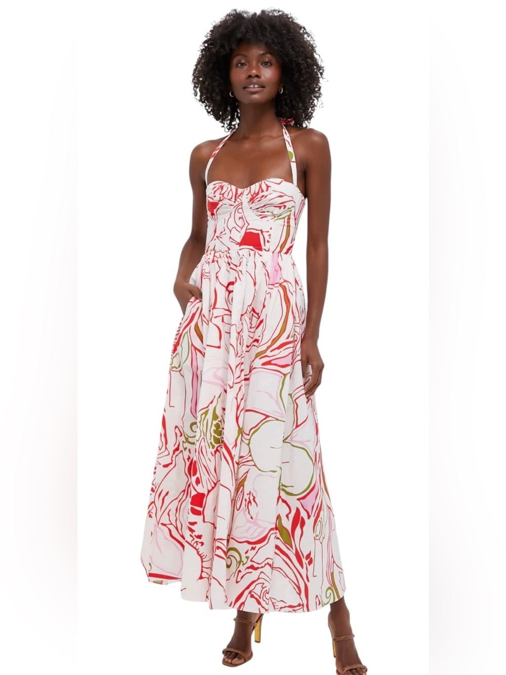 Emporio Sirenuse x Tuckernuck Johanna dress. Red. US 4. NWT.